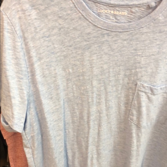 Lucky Brand Blue Short Sleeve Tee Casual Comfort - Picture 4 of 7
